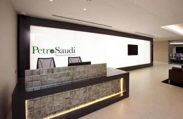 PetroSaudi - Glass LED Light Wall