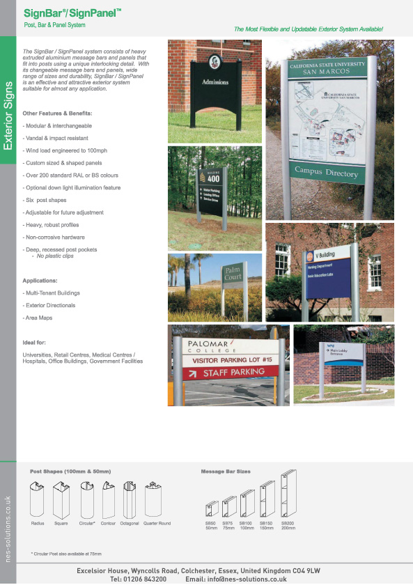 External Sign Systems